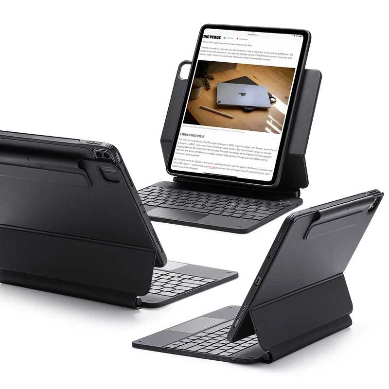 iPad Pro 12.9″ (6th/5th/4th/3rd Gen) Rebound Magnetic Keyboard Case 360 - US Layout-Black