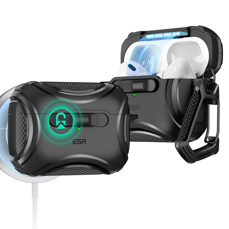 AirPods Pro (2023/2022/2019) Cyber FlickLock Case (HaloLock) - Titanium