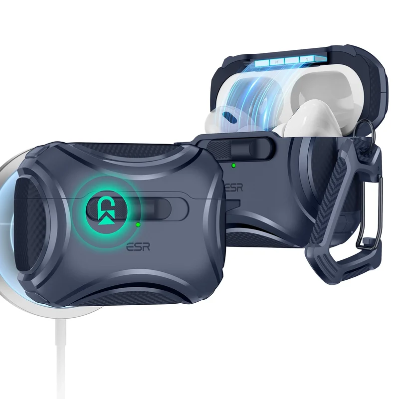 AirPods Pro (2023/2022/2019) Cyber FlickLock Case (HaloLock) - Titanium