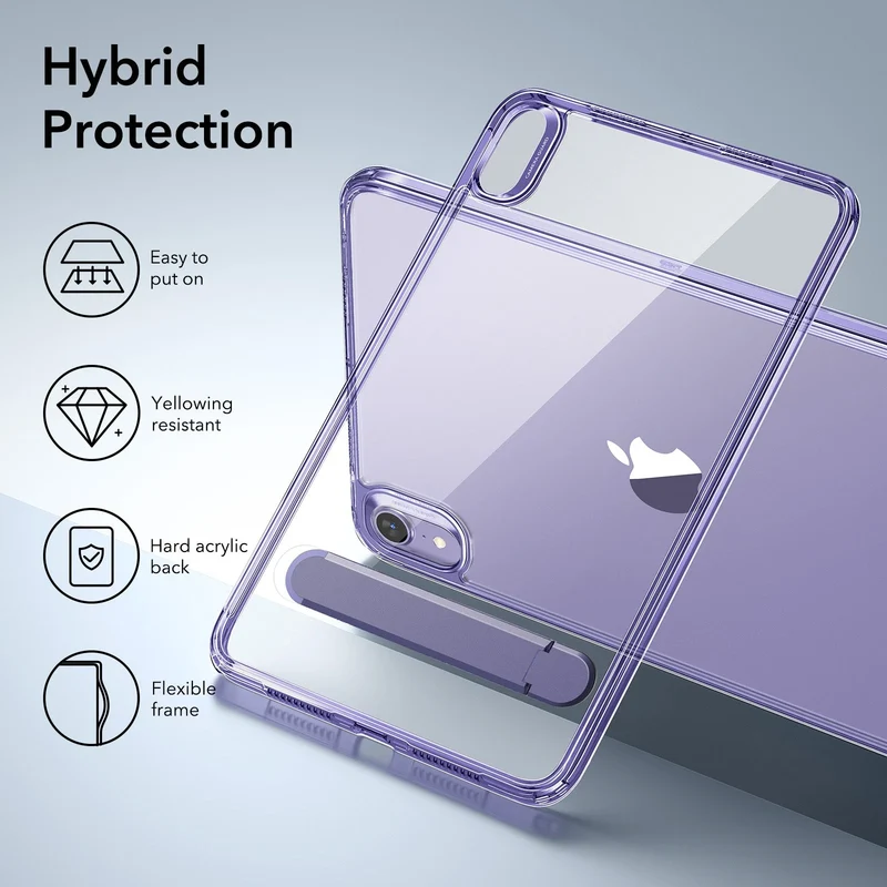 iPad mini 7/mini 6 Boost Kickstand Case - Clear Black