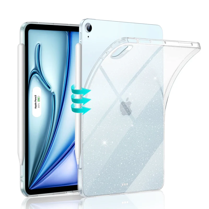 iPad Air 11ʺ (2025/2024), Air 10.9ʺ (5th/4th Gen) Zero Soft Case - Clear Shimmer