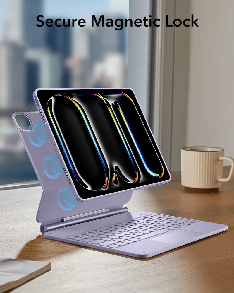 iPad Pro 13” (2024) Rebound Magnetic Keyboard Case 360 - US Layout-Purple