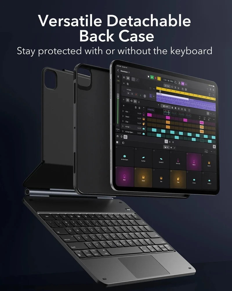 iPad Pro 13” (2024) Rebound Magnetic Keyboard Case 360 - US Layout-White