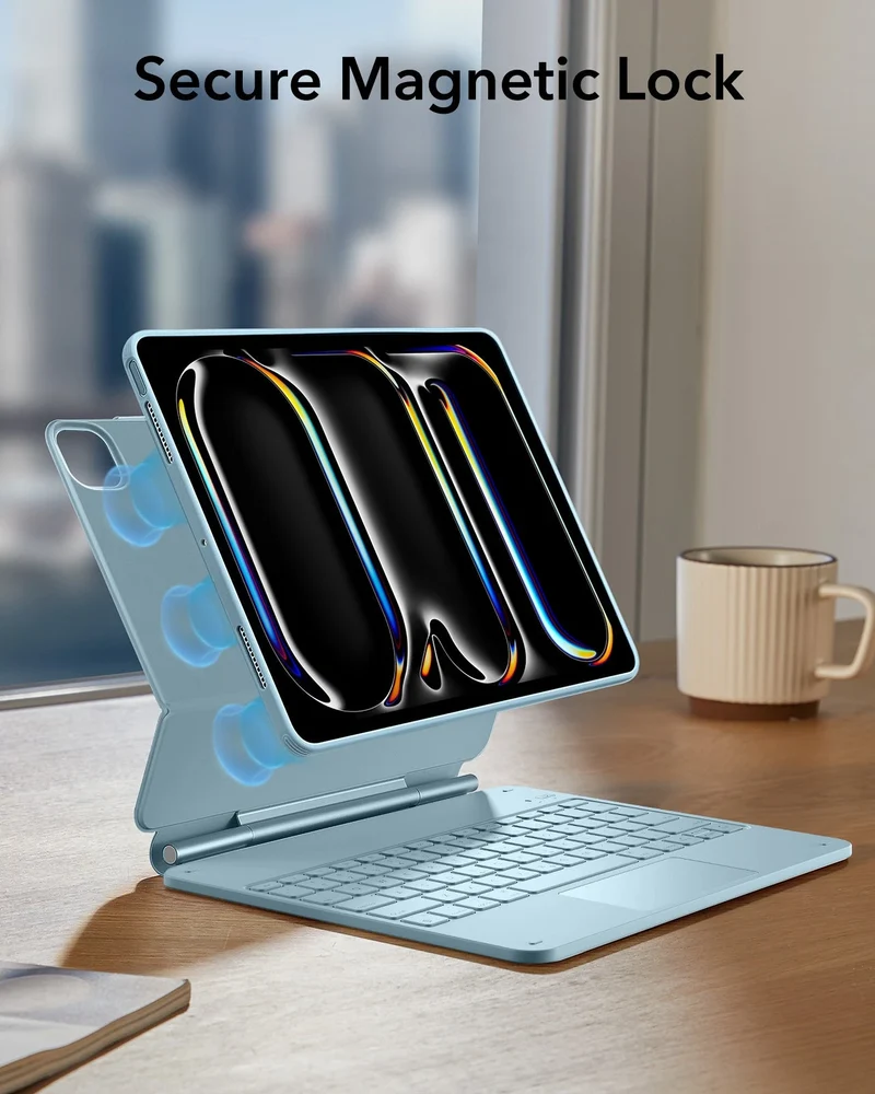 iPad Pro 13” (2024) Rebound Magnetic Keyboard Case 360 - US Layout-Blue