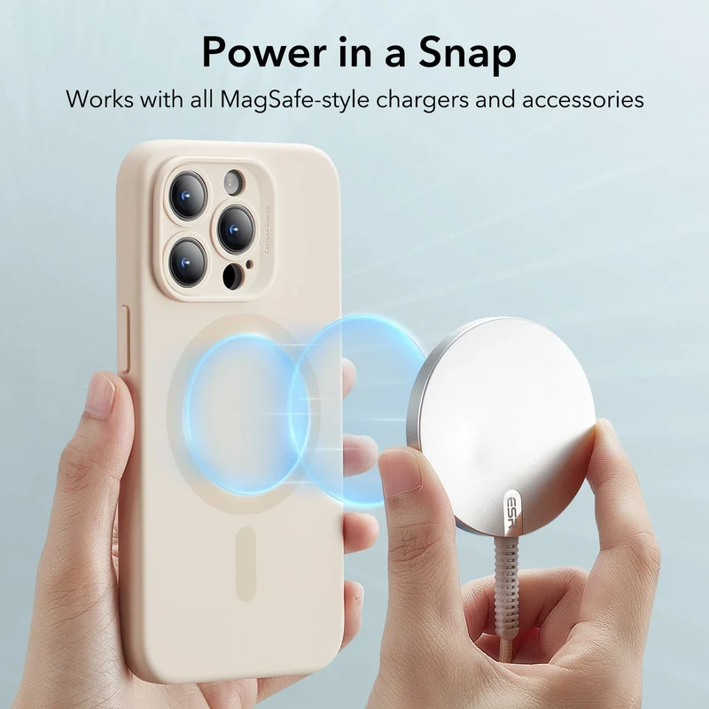 iPhone 15 Pro Max Cloud Soft Case (HaloLock) - Light Tan