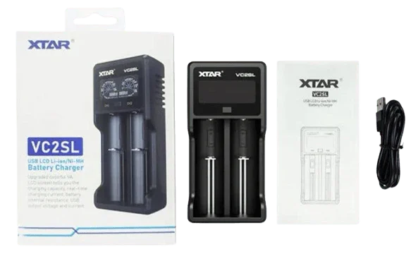 Chargeur batterie 2x 10440 à 26650