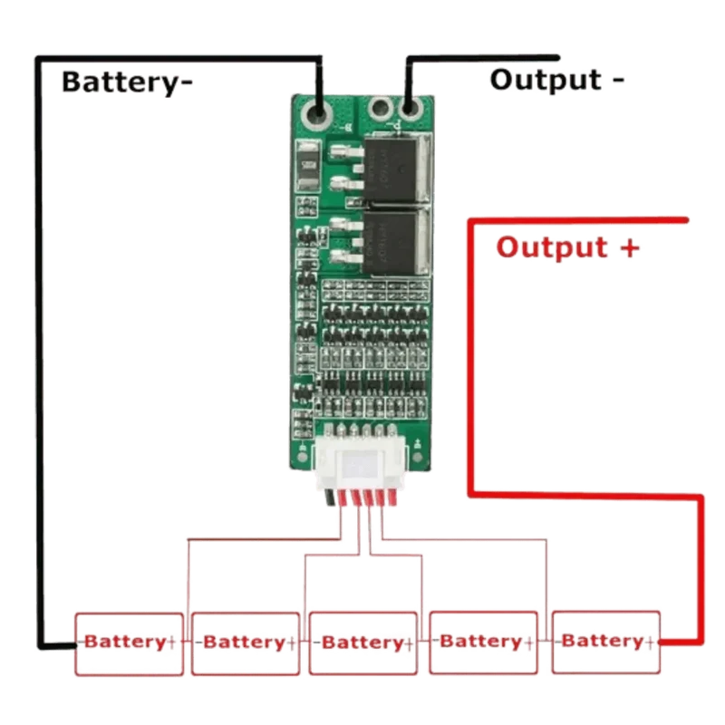 Carte de protection BMS Li-Ion 5S 18V 15A