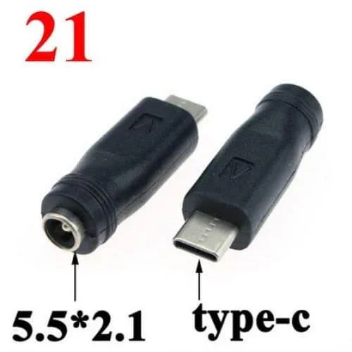 Convertisseur de fiches d'adaptation Input 5.5x2.1mm