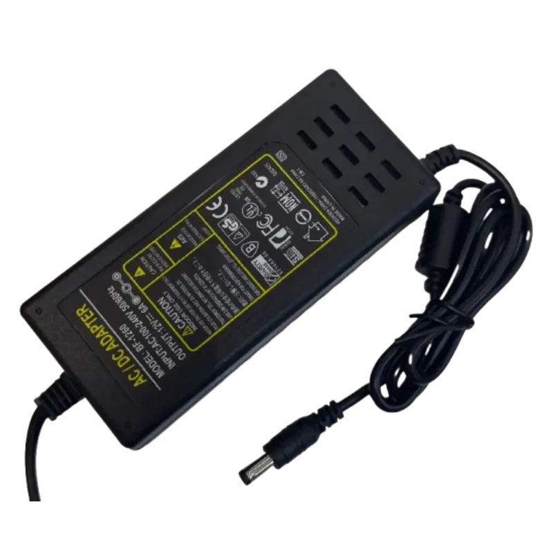 Alimentation AC/DC 12V 6A 72W – Adaptateur Secteur 230V Ruban LED Caméra