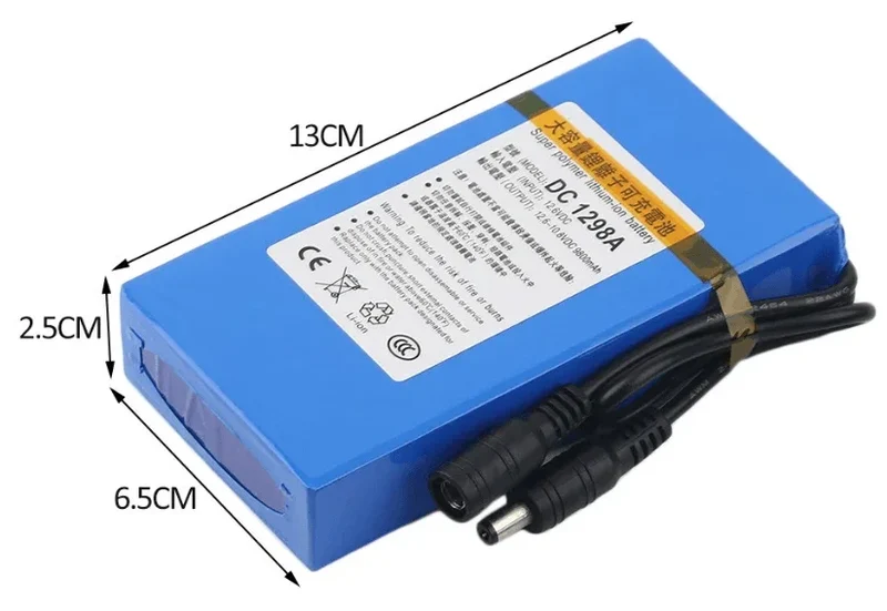 Batterie Rechargeable Pack Li-ion 12v 9800mAh