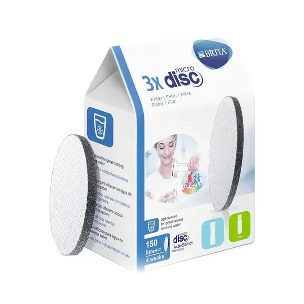 Filtre à eau microdisc pour bouteilles Brita Bosch 17002096 pack de 3