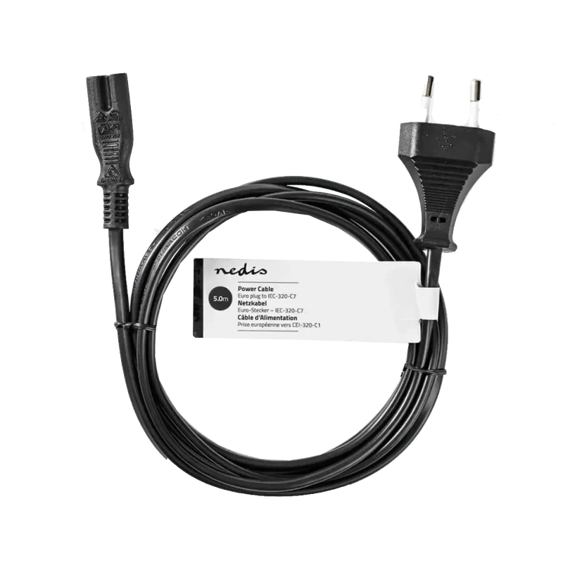 Câble D'alimentation Secteur en 8 Type C7 5 Mètres
