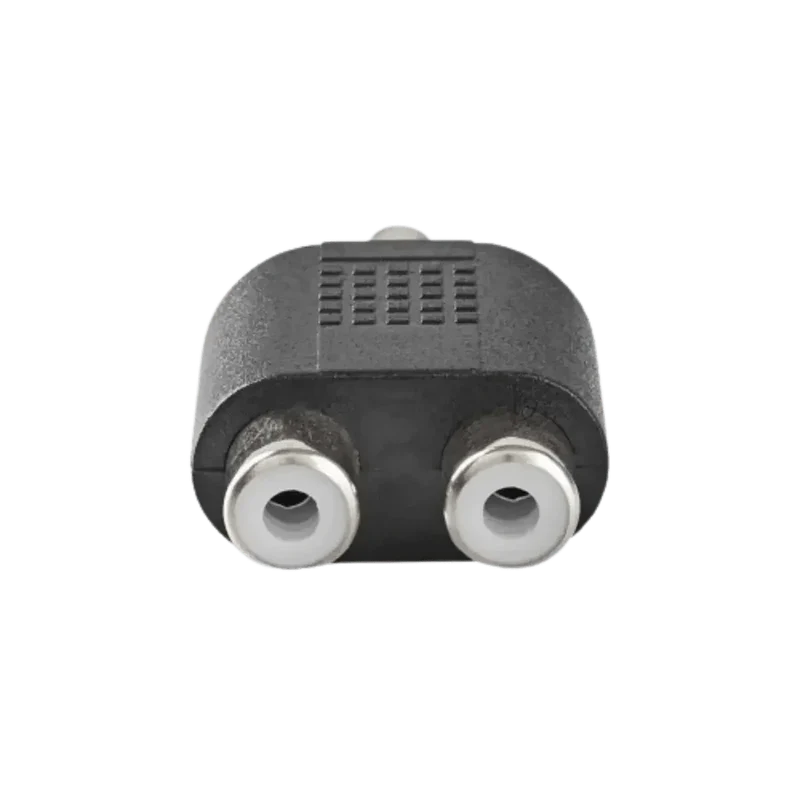 Adaptateur Audio Subwoofer 2x Rca Femelles en 1x Rca Male