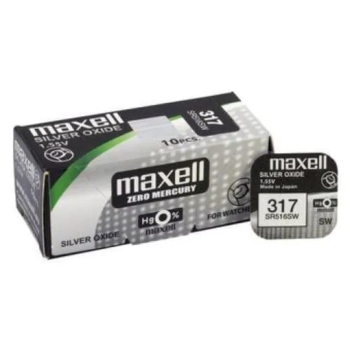 Piles Bouton Montre Oxyde d’Argent 1.55V SR315 à SR399 – Maxell / Varta