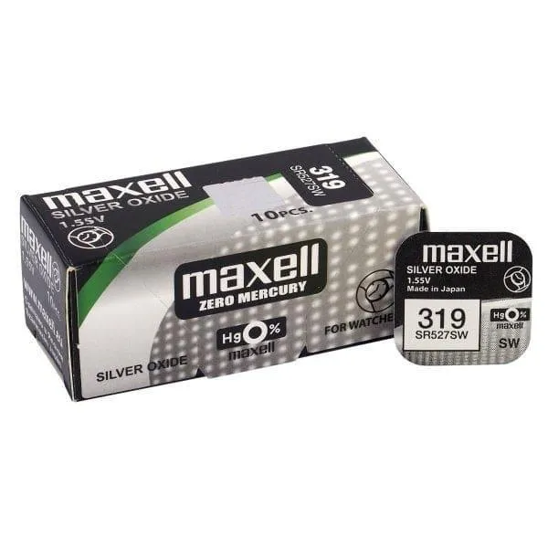 Piles Bouton Montre Oxyde d’Argent 1.55V SR315 à SR399 – Maxell / Varta