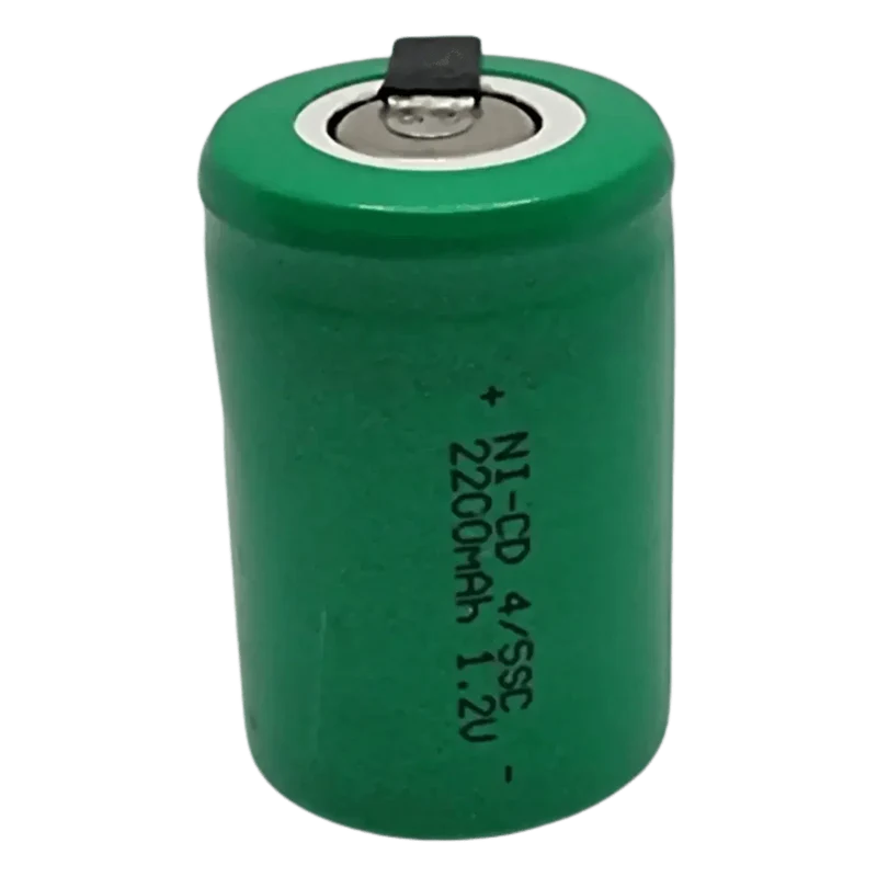 Accu 4/5 SC Ni-Cd 1.2V 2200mAh avec languettes – Batterie rechargeable Sub-C