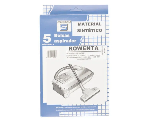 SACO D'ASPIRATEUR SYNTHÉTIQUE ROWENTA 5 U.