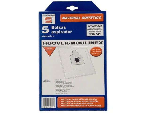 SACO D'ASPIRATEUR SYNTHÉTIQUE HOOVER 5 UNITÉS