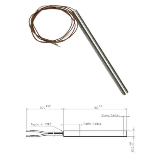 Résistance pour poêle à pellets 180mm x 10mm 320W HT62701