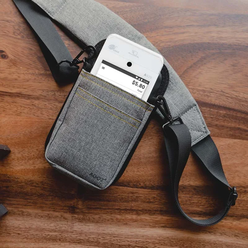Étui pour terminal de point de vente mobile PAX avec sangle d'épaule | Agoz