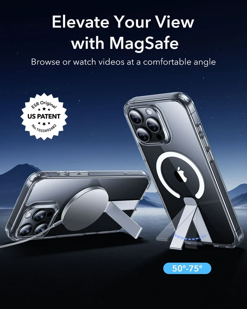 iPhone 16 Pro Boost Flickstand Case (HaloLock) - Clear