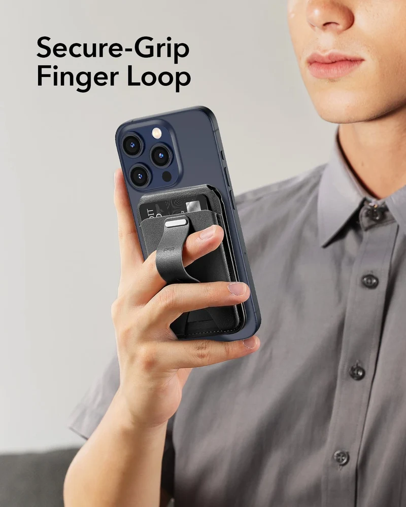 Grip Wallet Stand (HaloLock) - Brown