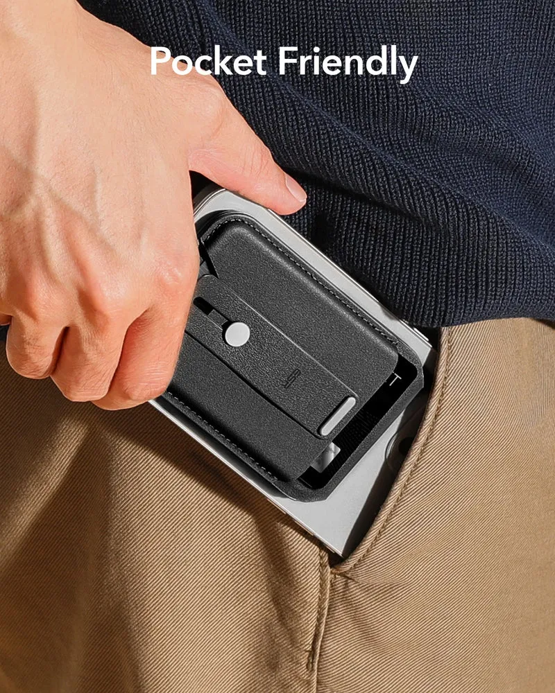 Grip Wallet Stand (HaloLock) - Brown