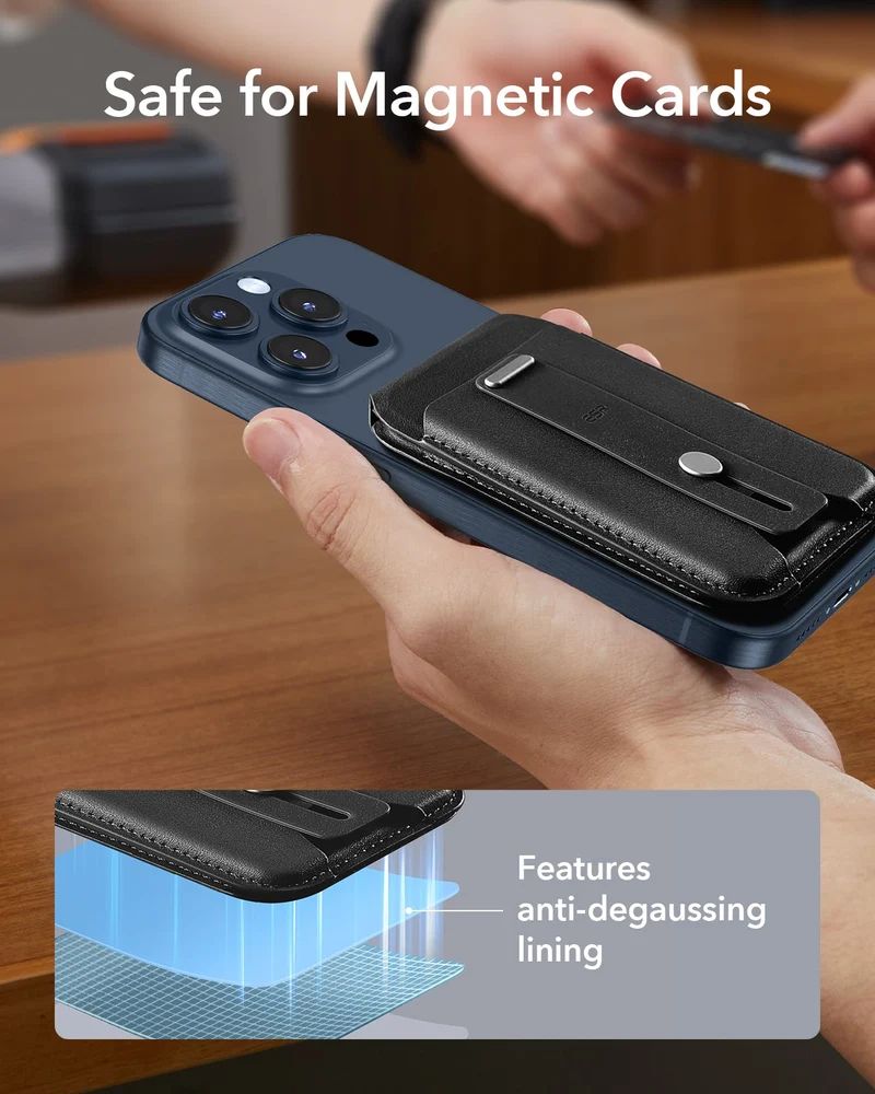 Grip Wallet Stand (HaloLock) - Black