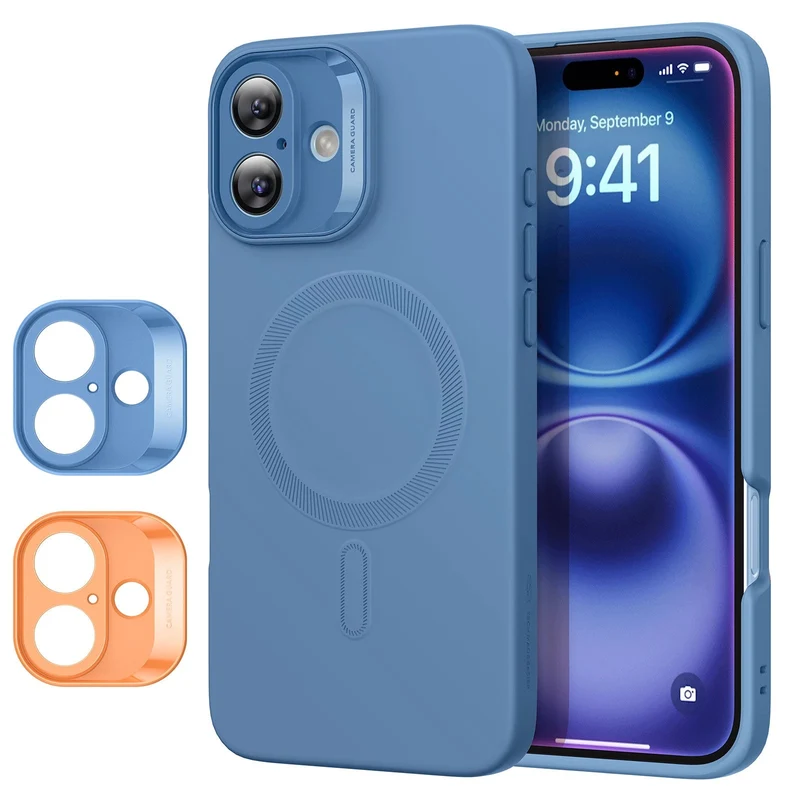 iPhone 16 Plus Cloud Soft Case (HaloLock) - Blue
