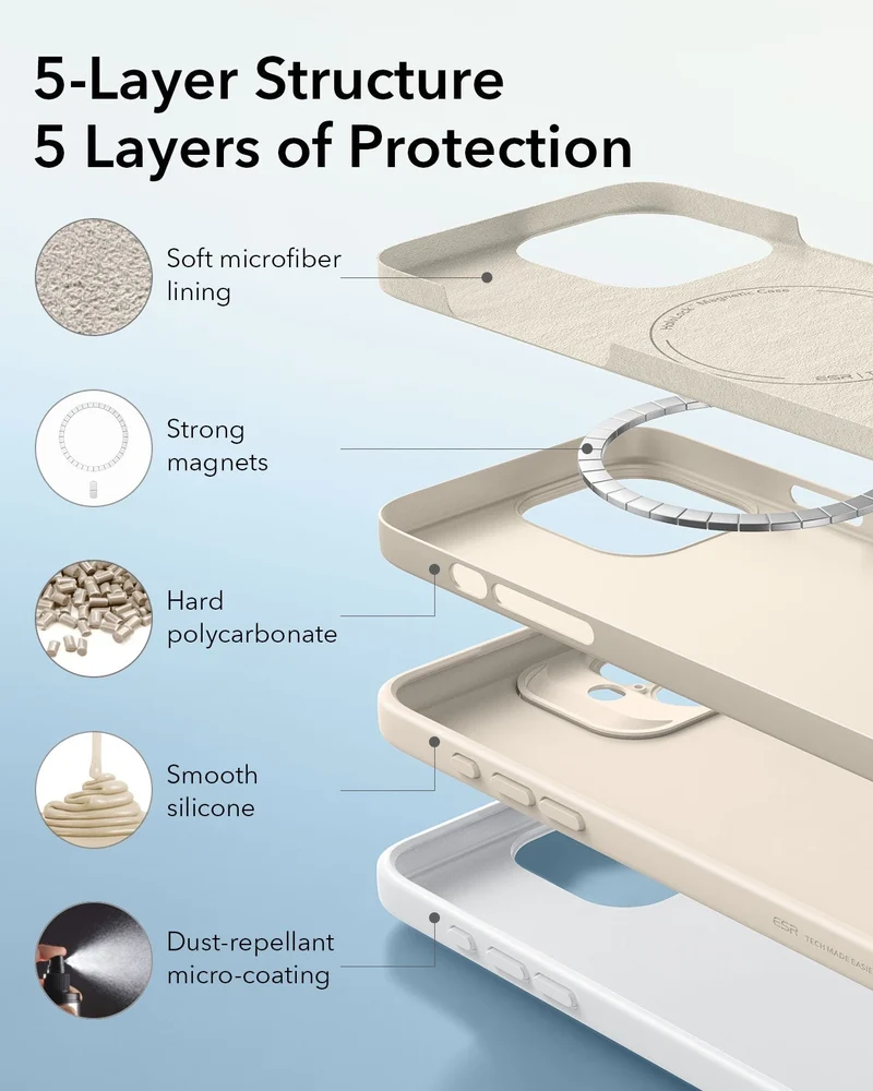 iPhone 16 Plus Cloud Soft Case (HaloLock) - Blue
