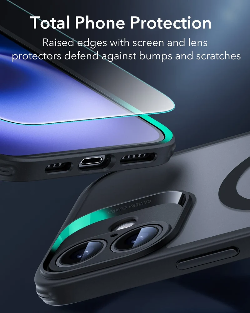 iPhone 16 Plus Classic Pro Case (HaloLock) Set - Frosted Blue