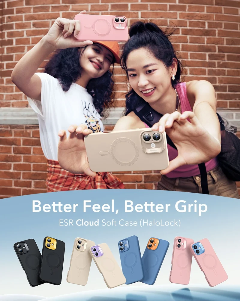 iPhone 16 Cloud Soft Case (HaloLock) - Blue