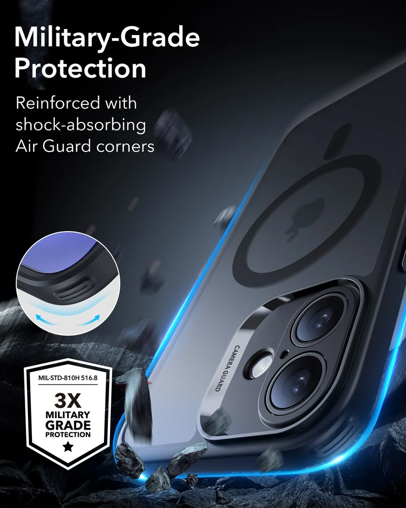 iPhone 16 Classic Pro Case (HaloLock) Set - Frosted Blue