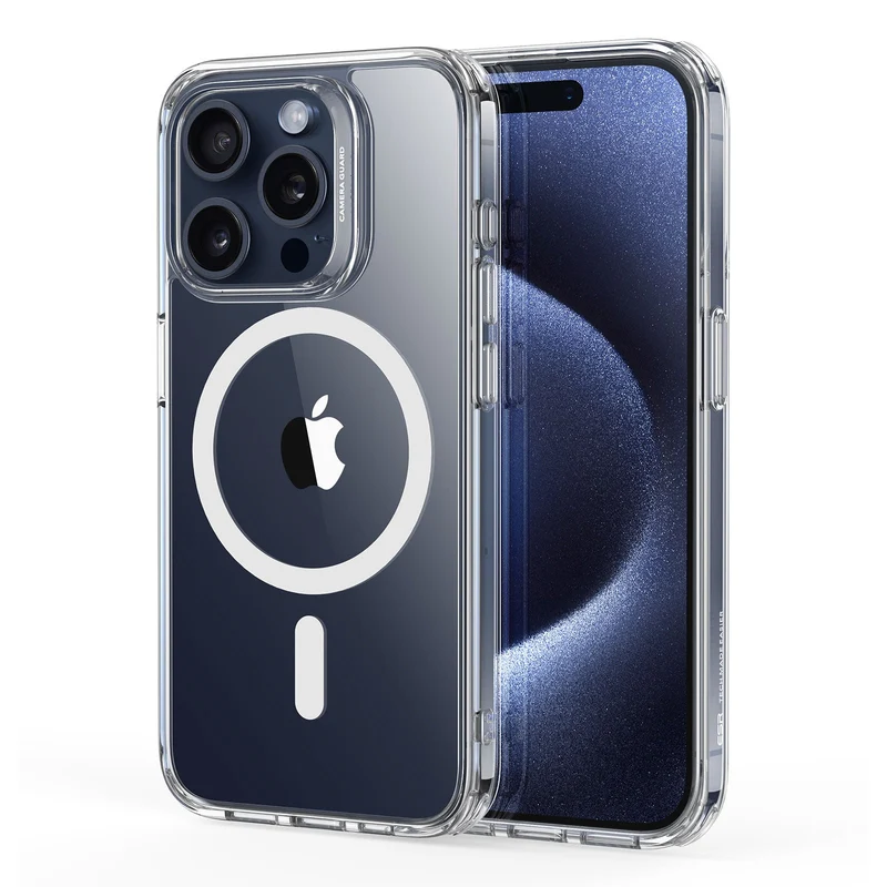 iPhone 15 Pro Max Classic Hybrid Case (HaloLock) - Clear