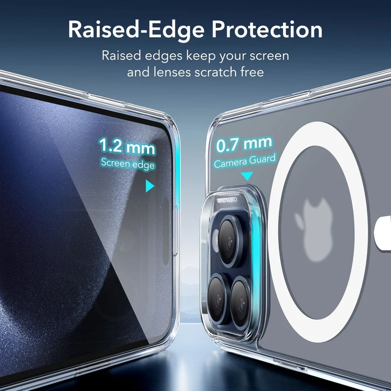 iPhone 15 Pro Classic Hybrid Case (HaloLock) - Clear