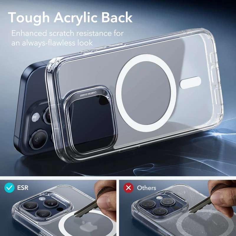 iPhone 15 Pro Classic Hybrid Case (HaloLock) - Clear