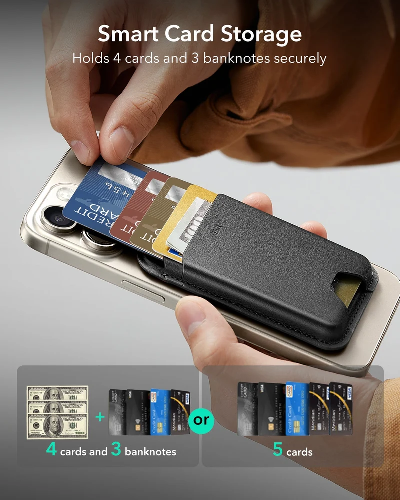 Magnetic Wallet Boost (HaloLock) - Dark Blue