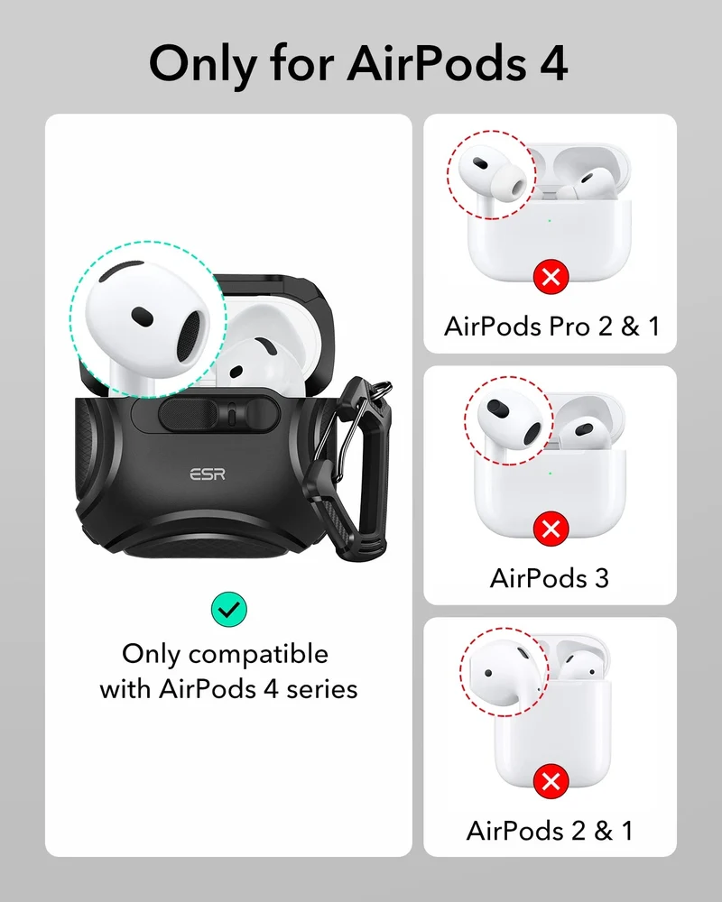 AirPods 4 Cyber FlickLock Case (HaloLock) - Dark Blue