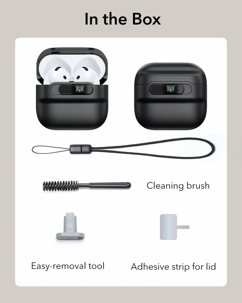 AirPods 4 Pulse FlickLock Case (HaloLock) - Black