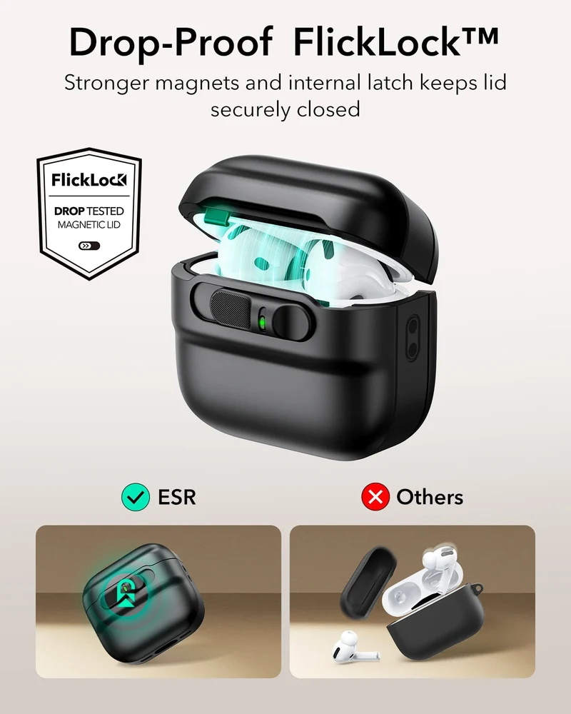 AirPods 4 Pulse FlickLock Case (HaloLock) - Pink