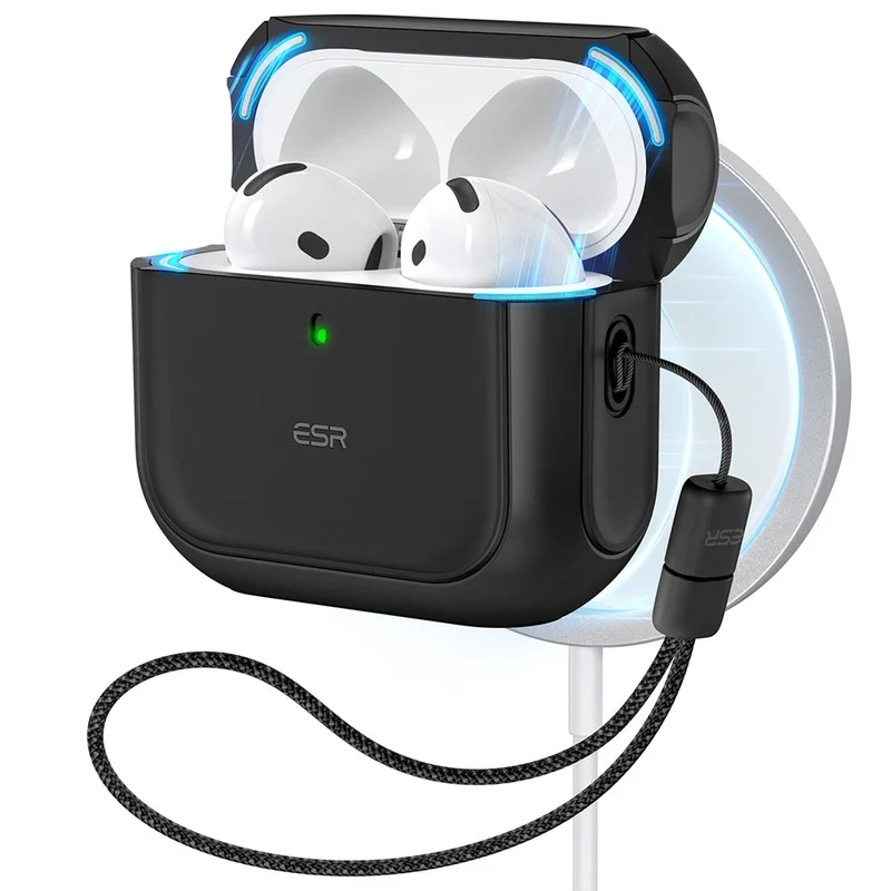 AirPods 4 Orbit Hybrid Case (HaloLock) - Black