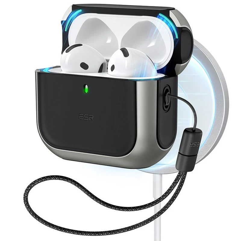 AirPods 4 Orbit Hybrid Case (HaloLock) - Titanium