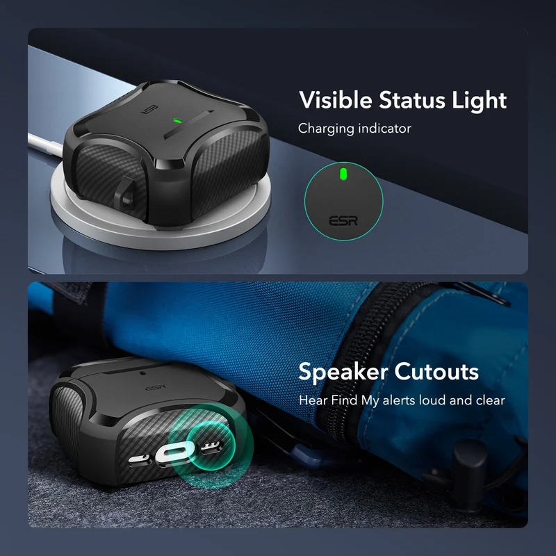 AirPods 4 Cyber Tough Case (HaloLock) - Forest Green