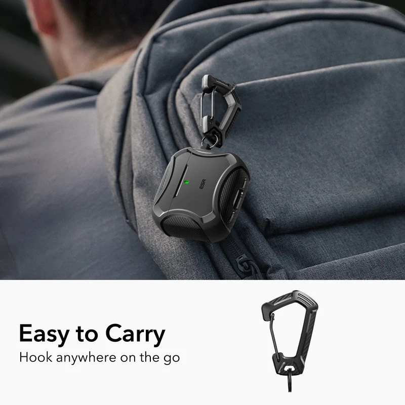 AirPods 4 Cyber Tough Case (HaloLock) - Dark Purple