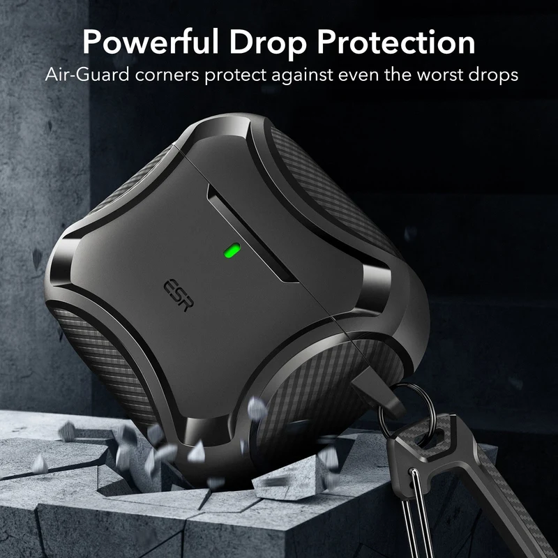 AirPods 4 Cyber Tough Case (HaloLock) - Mint Green