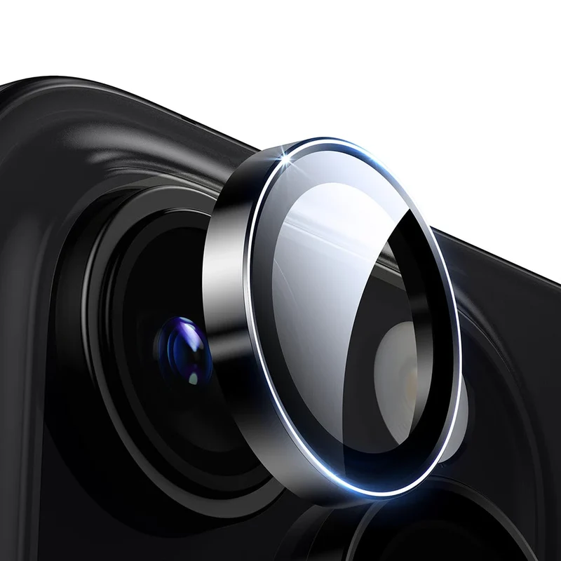 iPhone 16 Pro Max/Pro Armorite Camera Lens Protectors - Black - 2 Pack