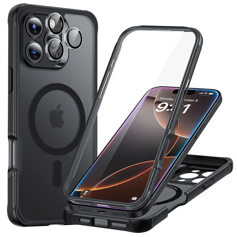 iPhone 16 Pro Max Armor Tough Case (HaloLock) - Frosted Black