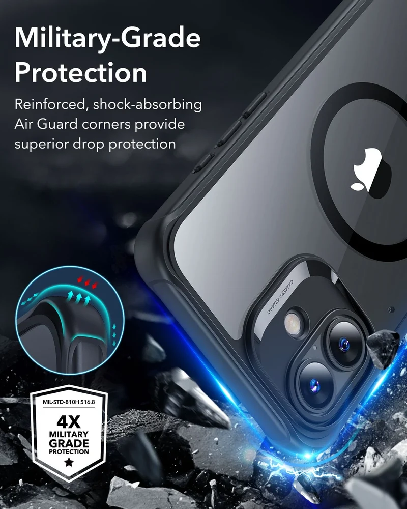 iPhone 16 Plus Armor Tough Case (HaloLock) - Clear Green
