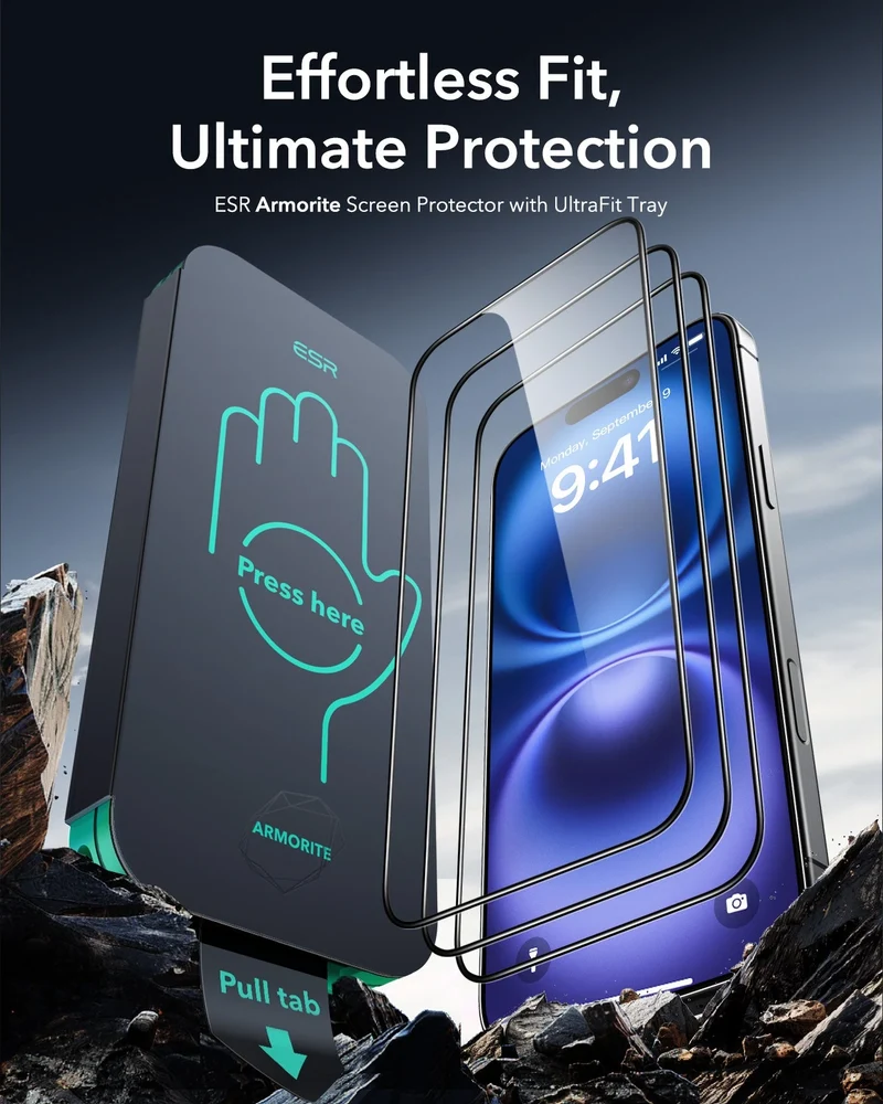 iPhone 16/15 Armorite Screen Protector - 3 Pack