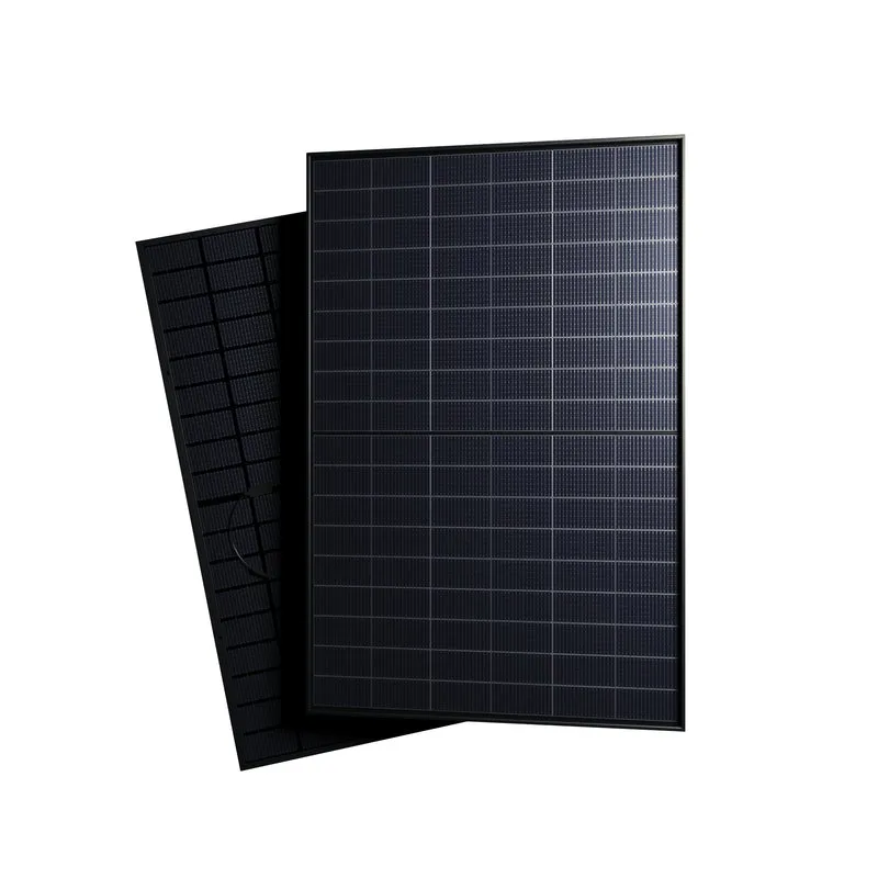Elios Voltaic 450HC-BF 30mm Frame | All Black 450W Bifacial Solar Panel TopCon Panel VOC 38.63VDC